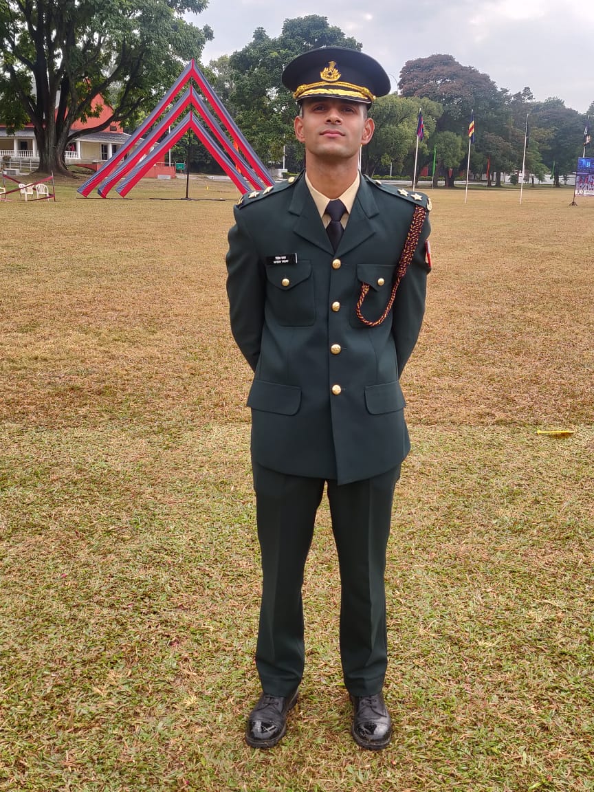 Blue Bellian Commissioned into Indian Armed Forces